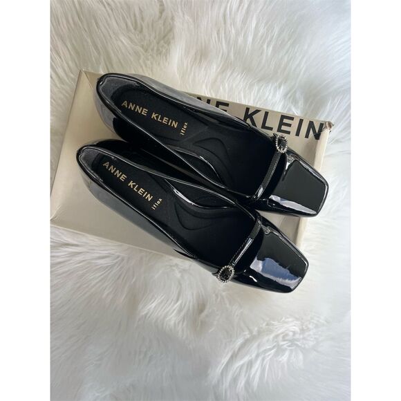 🆕 Anne Klein Laural Mary Jane Pump Black Patent Leather Size 6.5 - Picture 3 of 14